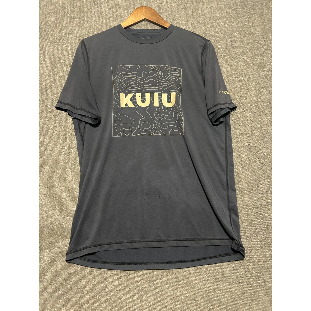Kuiu ap tech t shirt mens gray medium performance stretch read flaws